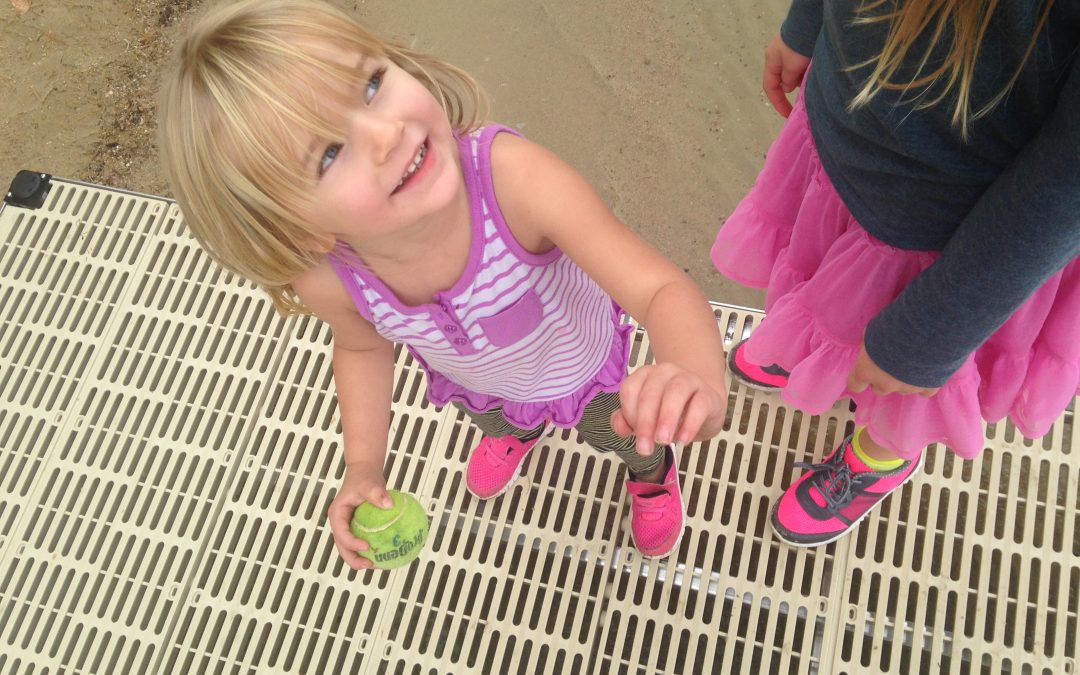 Little girl on Sunwalk Dock